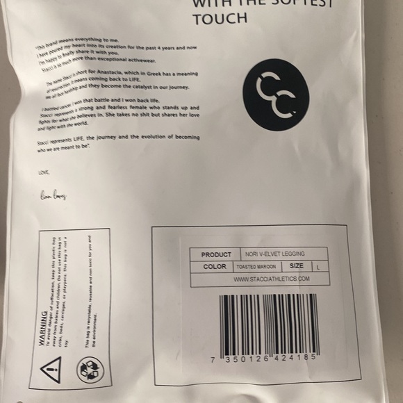 NWT Stacci Nori V-elves Leggings - Picture 7 of 8